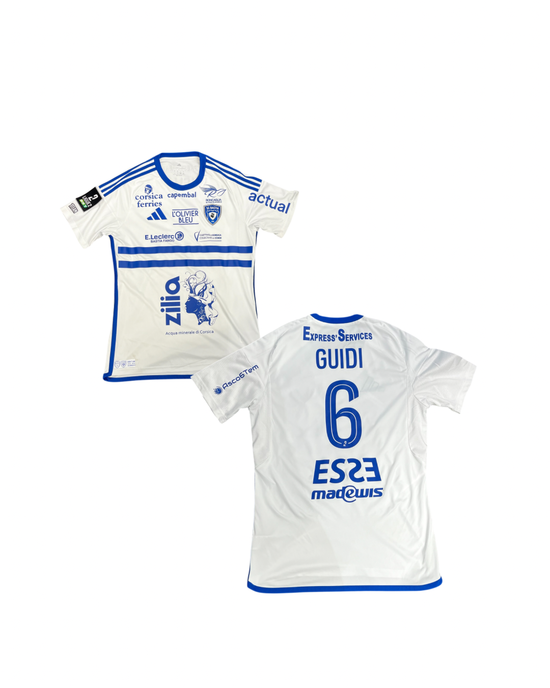 Maillot Porté Troyes - Bastia / GUIDI Dume 1/2