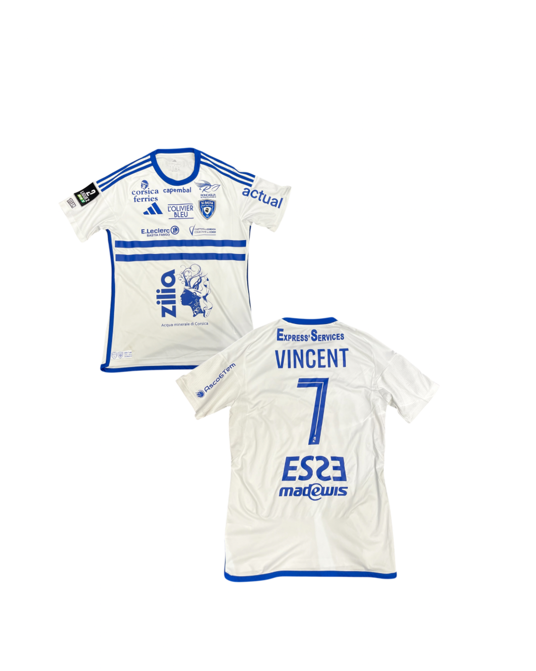 Maillot Porté Troyes - Bastia / VINCENT Christophe 2/2