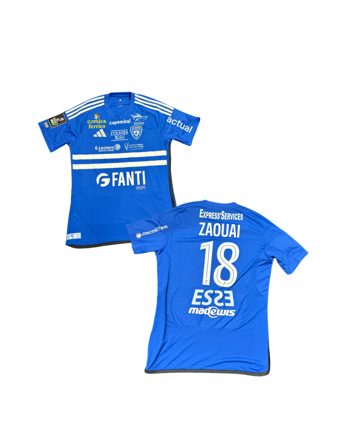 Maillot porté Bastia - Grenoble / ZAOUAI Alex