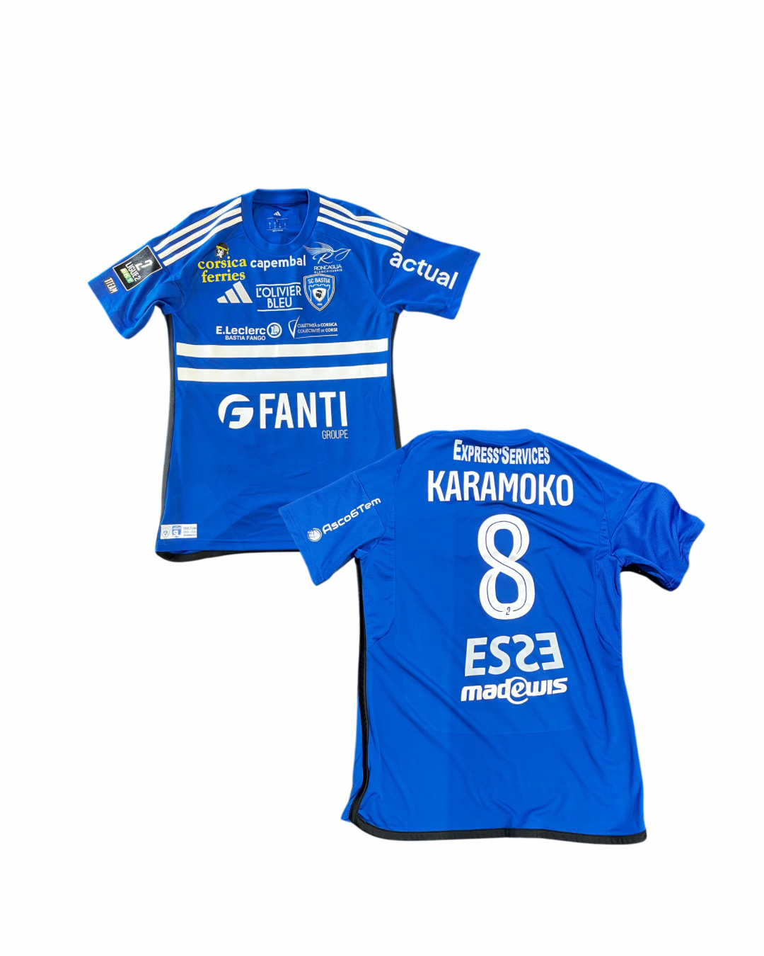 Maillot Porté Bastia - Laval / KARAMOKO Issiaka 2/2