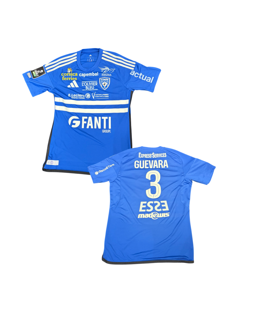 Maillot porté Bastia - Nancy / GUEVARA Juan