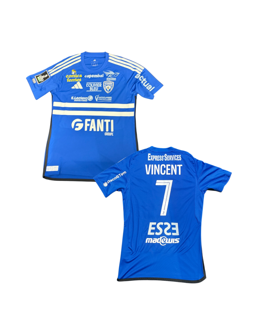 Maillot porté Bastia - Troyes / VINCENT Christophe 2/2