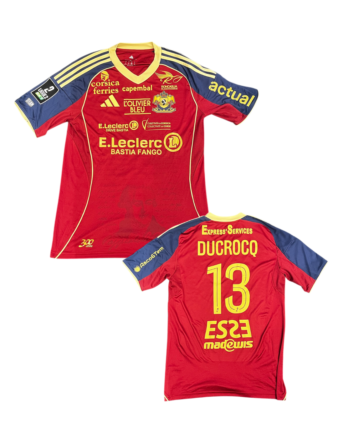 Maillot porté Pau- Bastia / DUCROCQ TOM