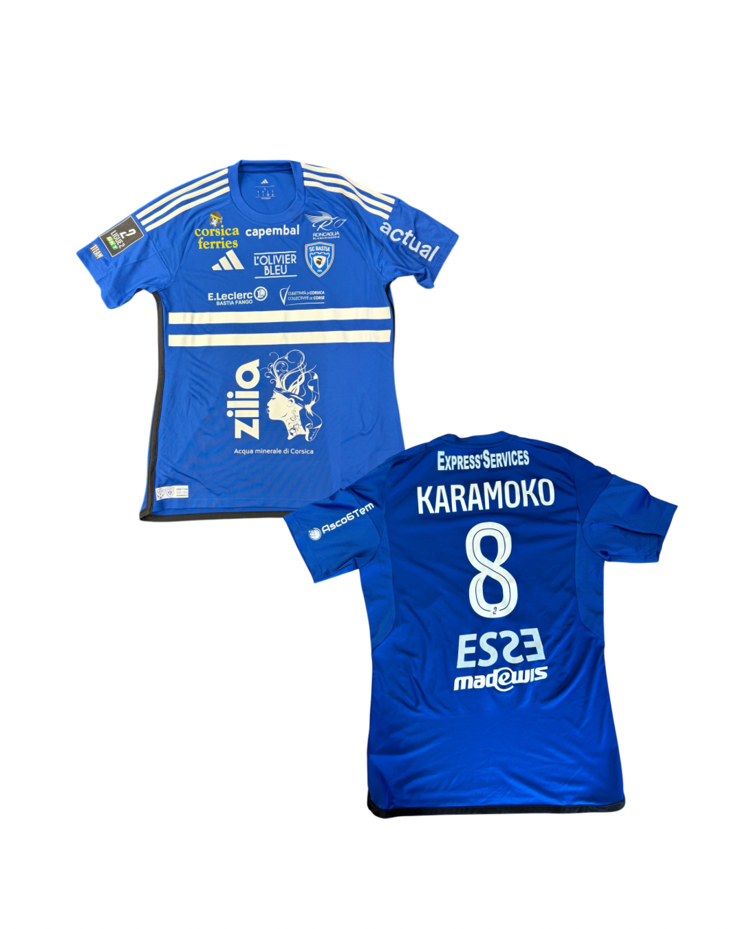 Maillot porté ASSE - BASTIA / KARAMOKO Issiaka
