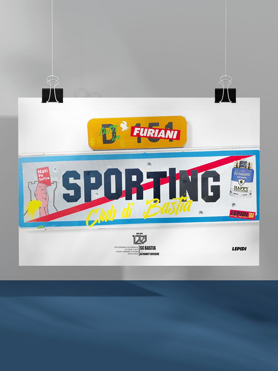 Affiche SC Bastia - As Nancy