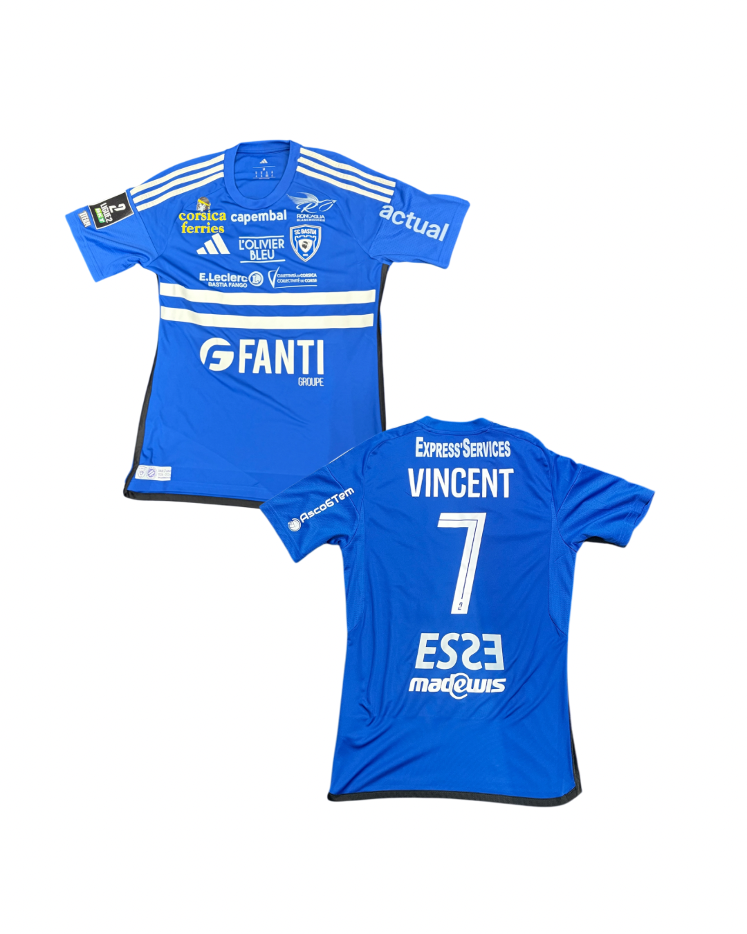 Maillot porté Bastia - Montpellier / VINCENT Christophe