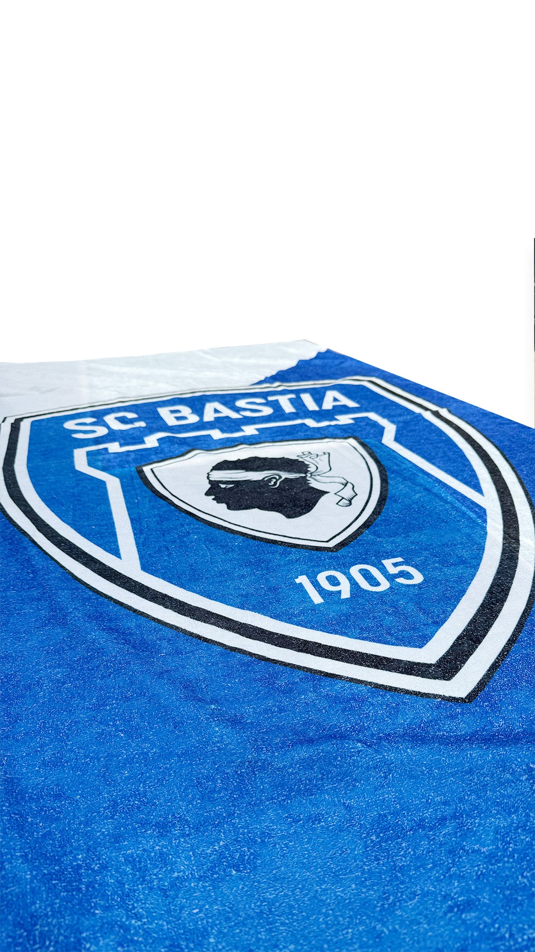 Serviette de plage - Bleu et Blanc - SC Bastia