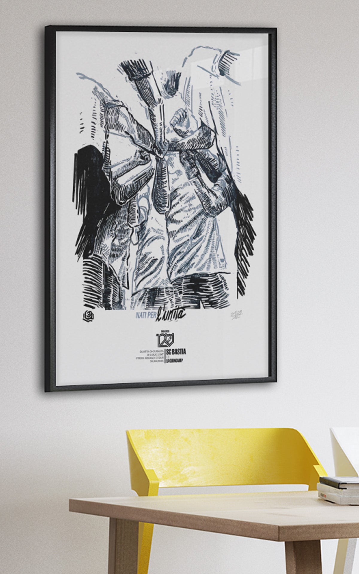 Affiche Match Sc Bastia / EA Guingamp - 30 Aout 2025