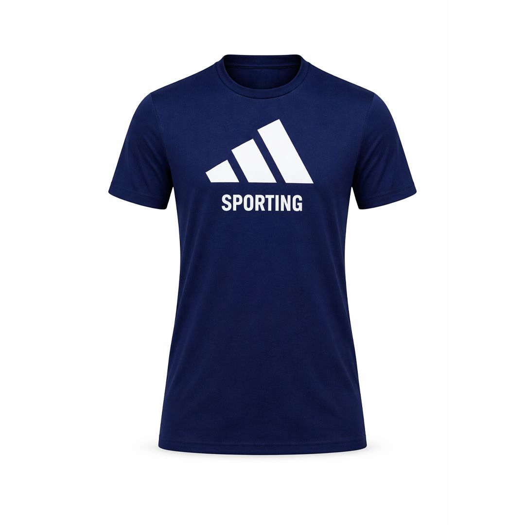 T-Shirt Sortie Adidas x Sporting - 25/26 - Enfant