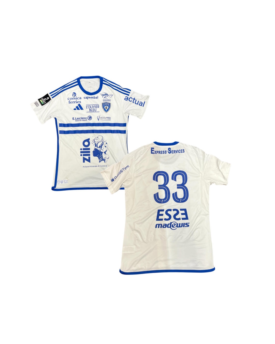 Maillot Porté Troyes - Bastia / PETRIGNANI Matteu