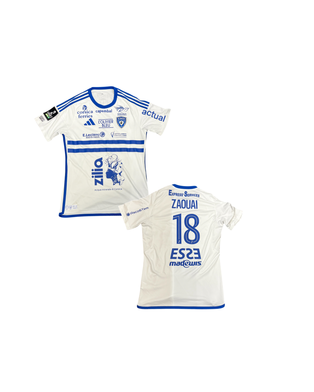 Maillot Porté Troyes - Bastia / ZAOUAI Alexandre