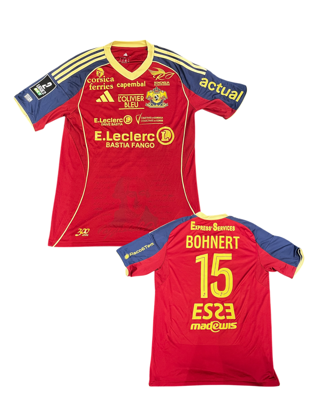 Maillot porté Pau- Bastia / BOHNERT Florian