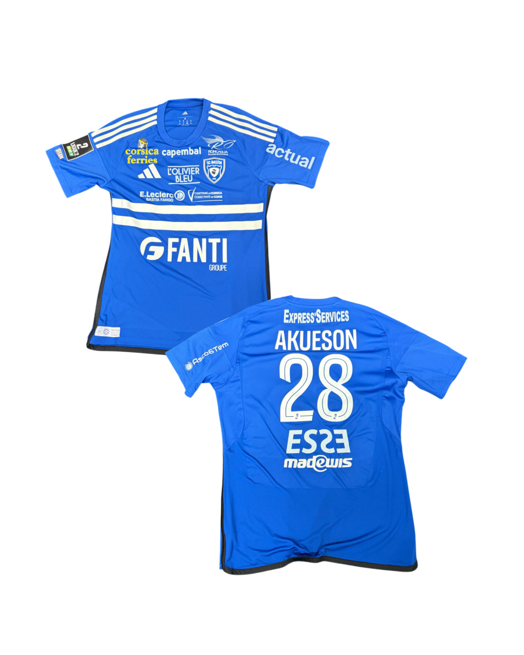 Maillot porté Bastia - Nancy / AKUESON Gustave