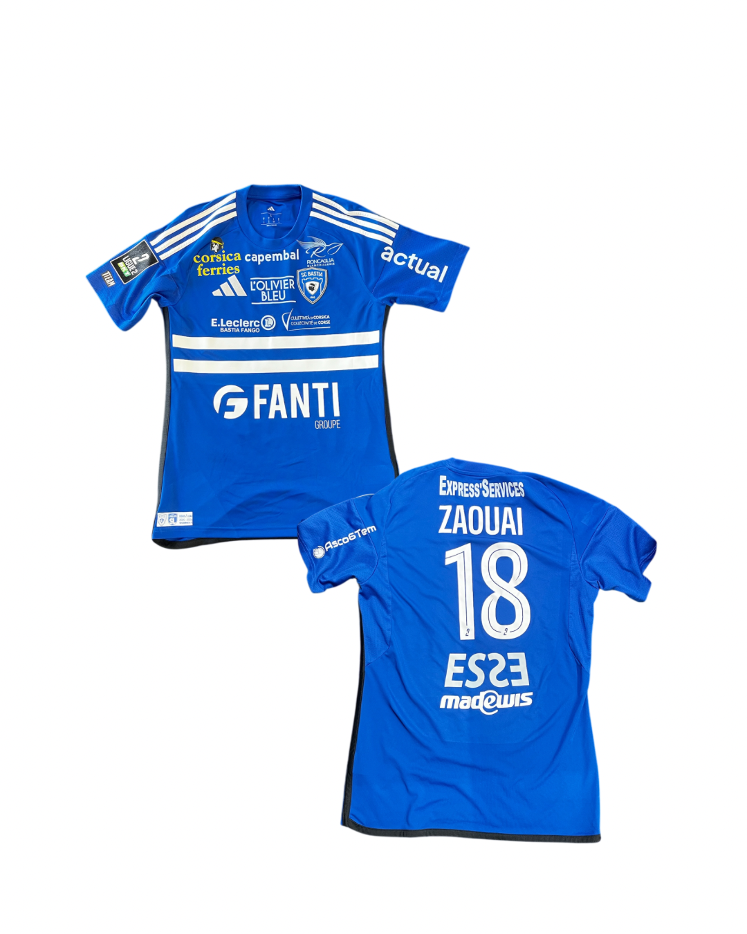 Maillot Porté Bastia - Laval / ZAOUAI Alexandre