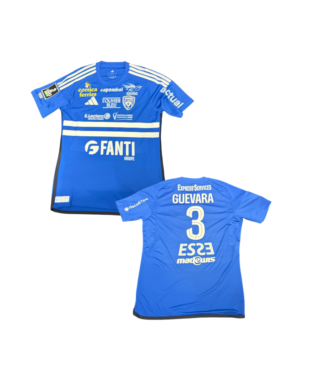 Maillot porté Bastia - Annecy / GUEVARRA Juan
