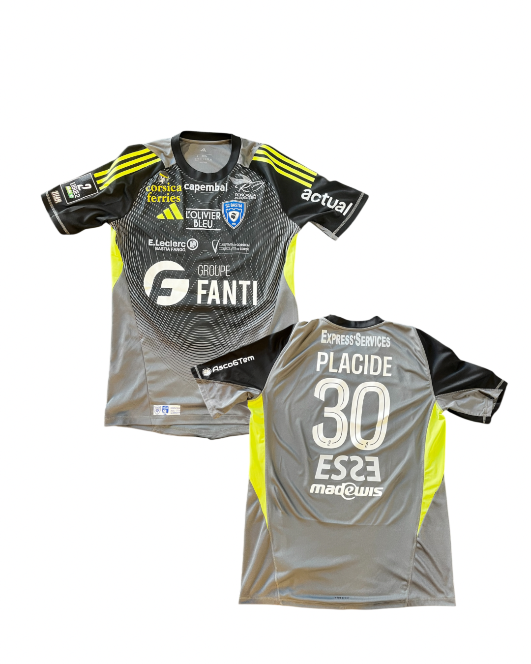 Maillot Porté Bastia - Laval / PLACIDE Johnny