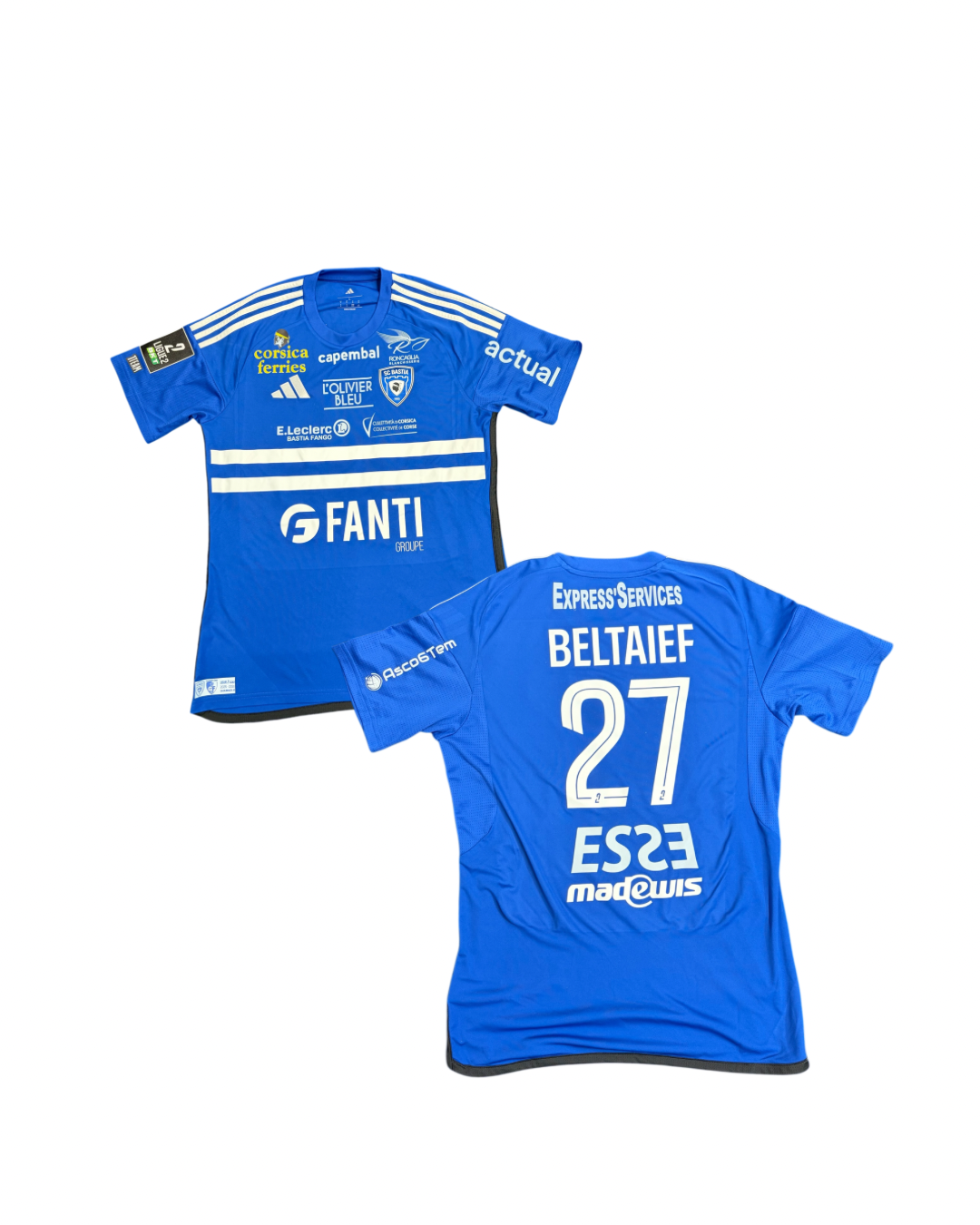 Maillot porté Bastia - Grenoble  / BELTHAIEF Zyed