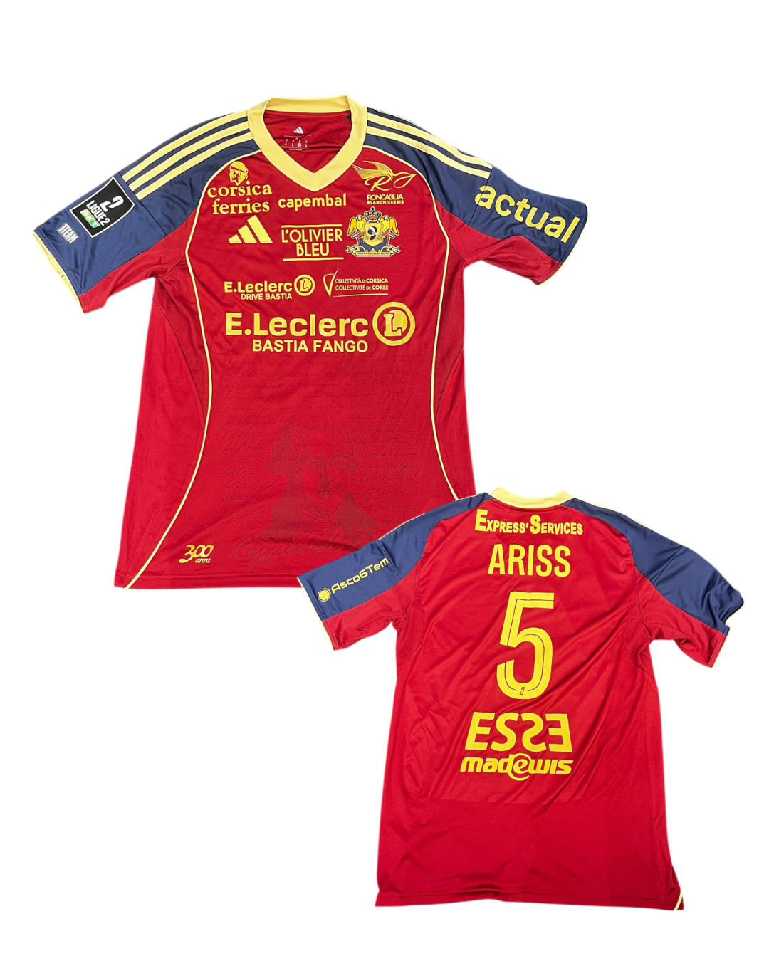 Maillot porté Pau- Bastia / ARISS Zakaria
