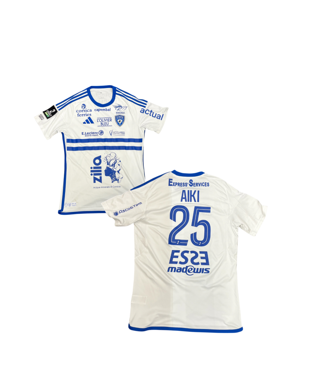 Maillot Porté Troyes - Bastia / AIKI Ayman