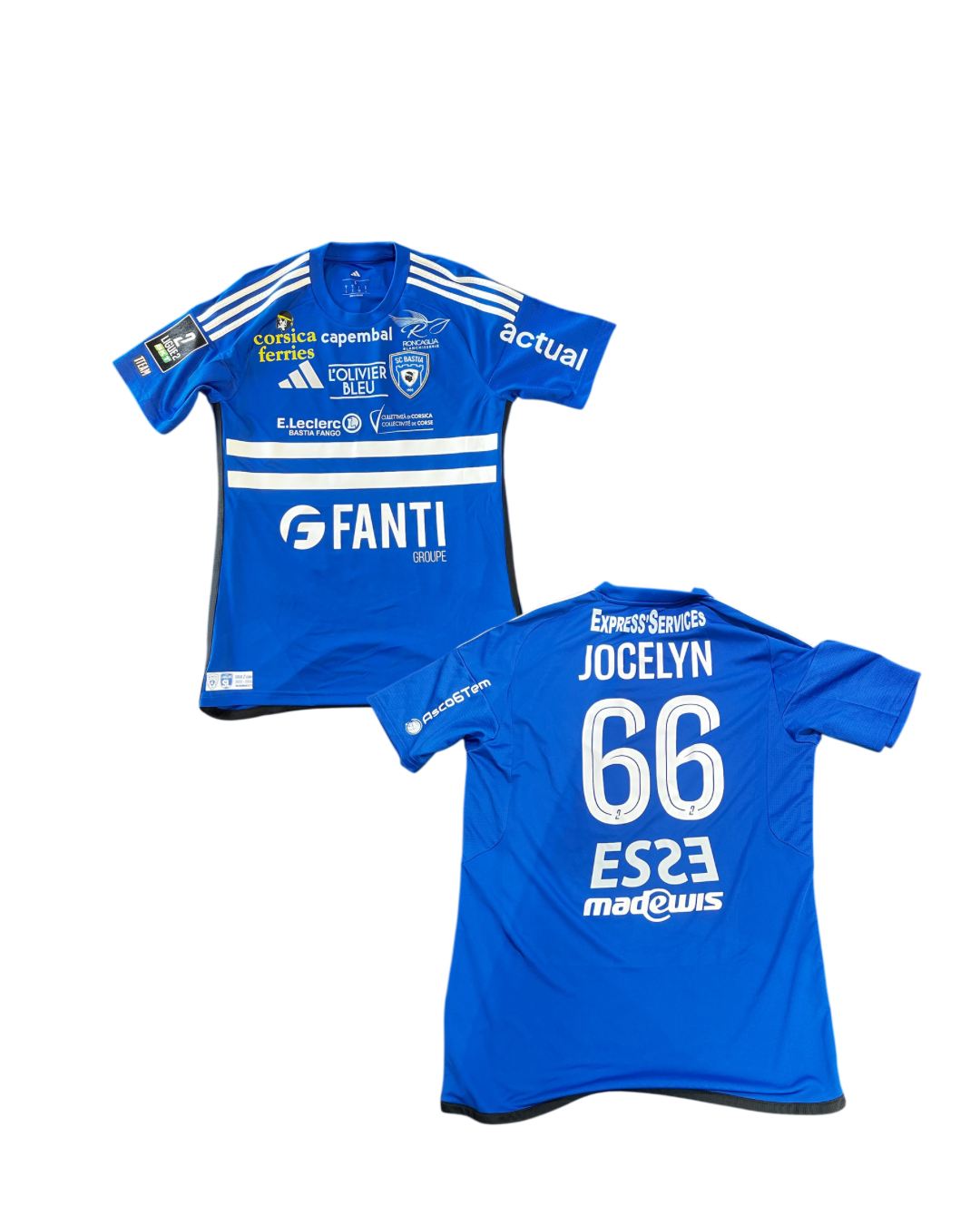 Maillot Porté Bastia - Laval / JANNEH Jocelyn