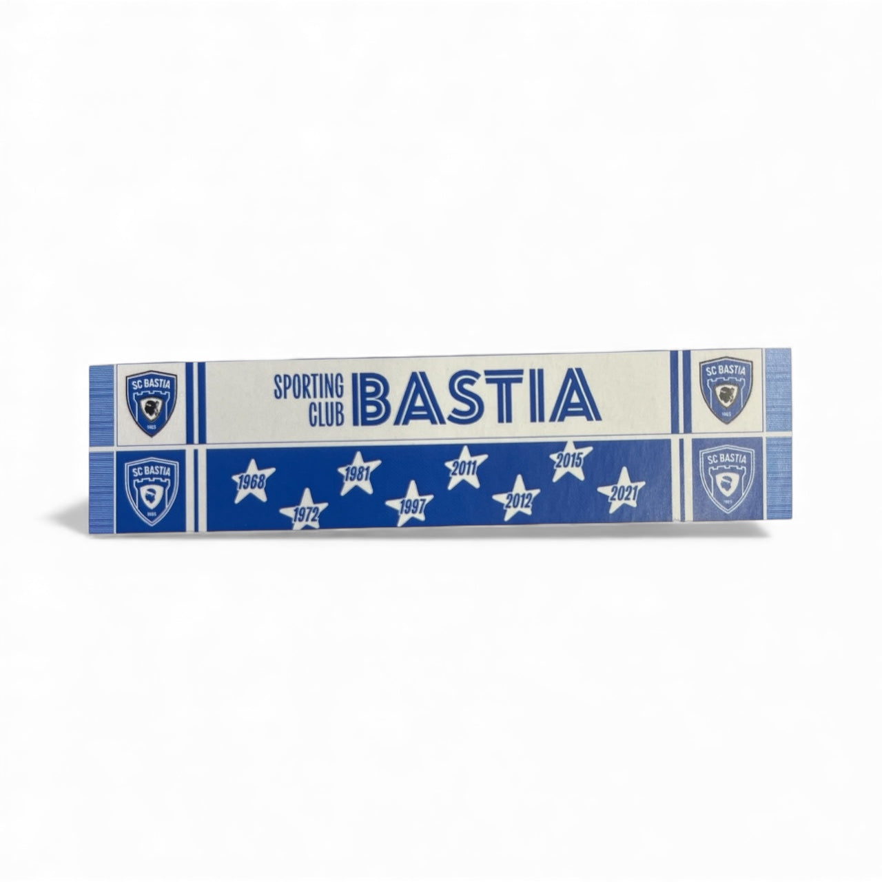 Écharpe SC Bastia- Blanche - Edition Décembre - 120 ans