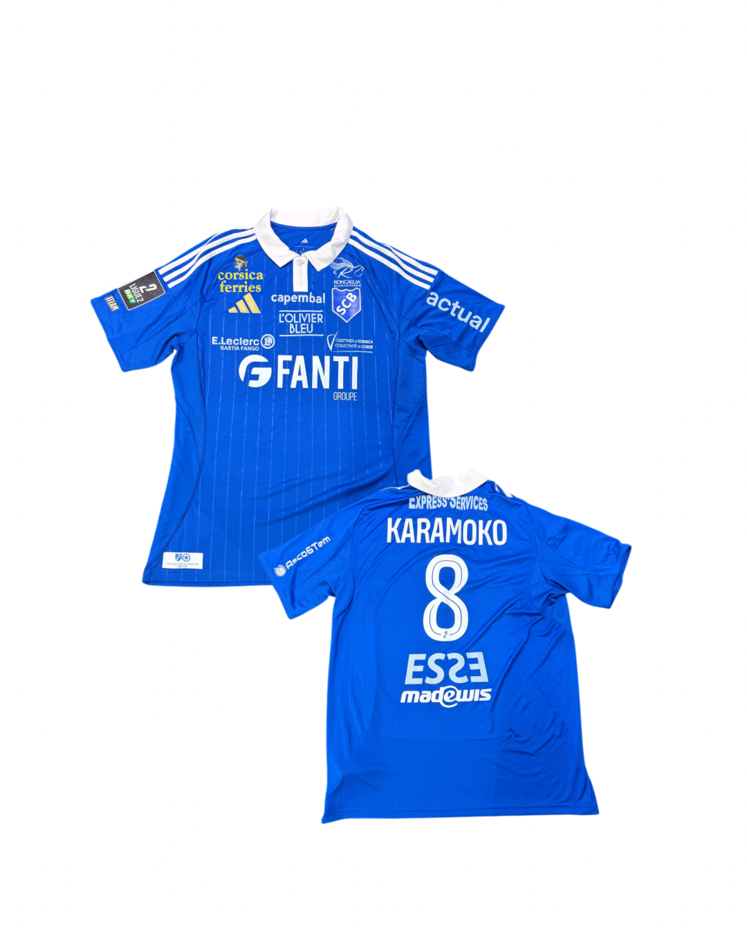 Maillot préparé Bastia - Red Star / KARAMOKO Issiaka