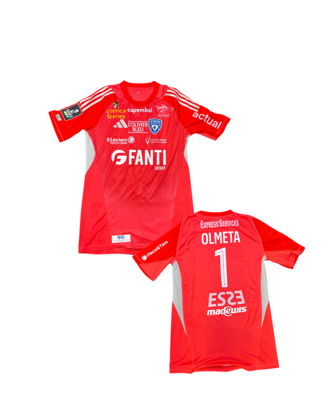 Maillot préparé Bastia - Red Star / OLMETA Lisandru