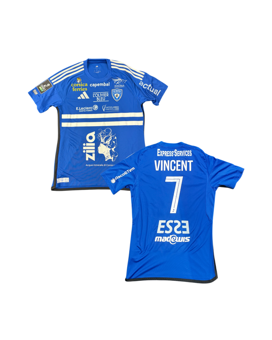 Maillot porté ASSE - BASTIA / VINCENT Christophe