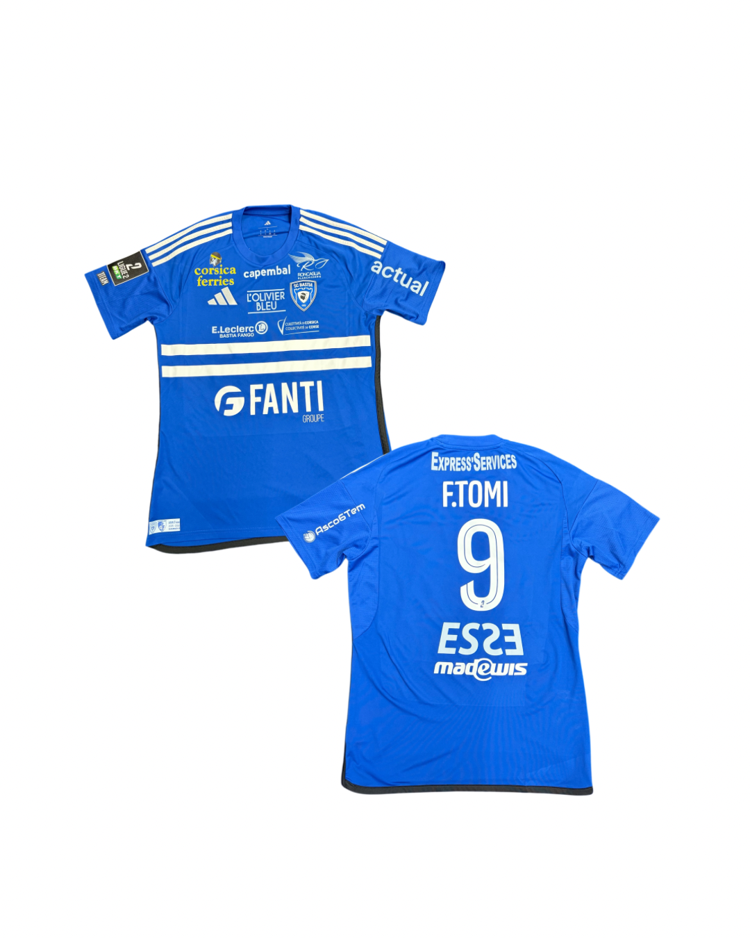 Maillot porté Bastia - Grenoble  / TOMI Félix