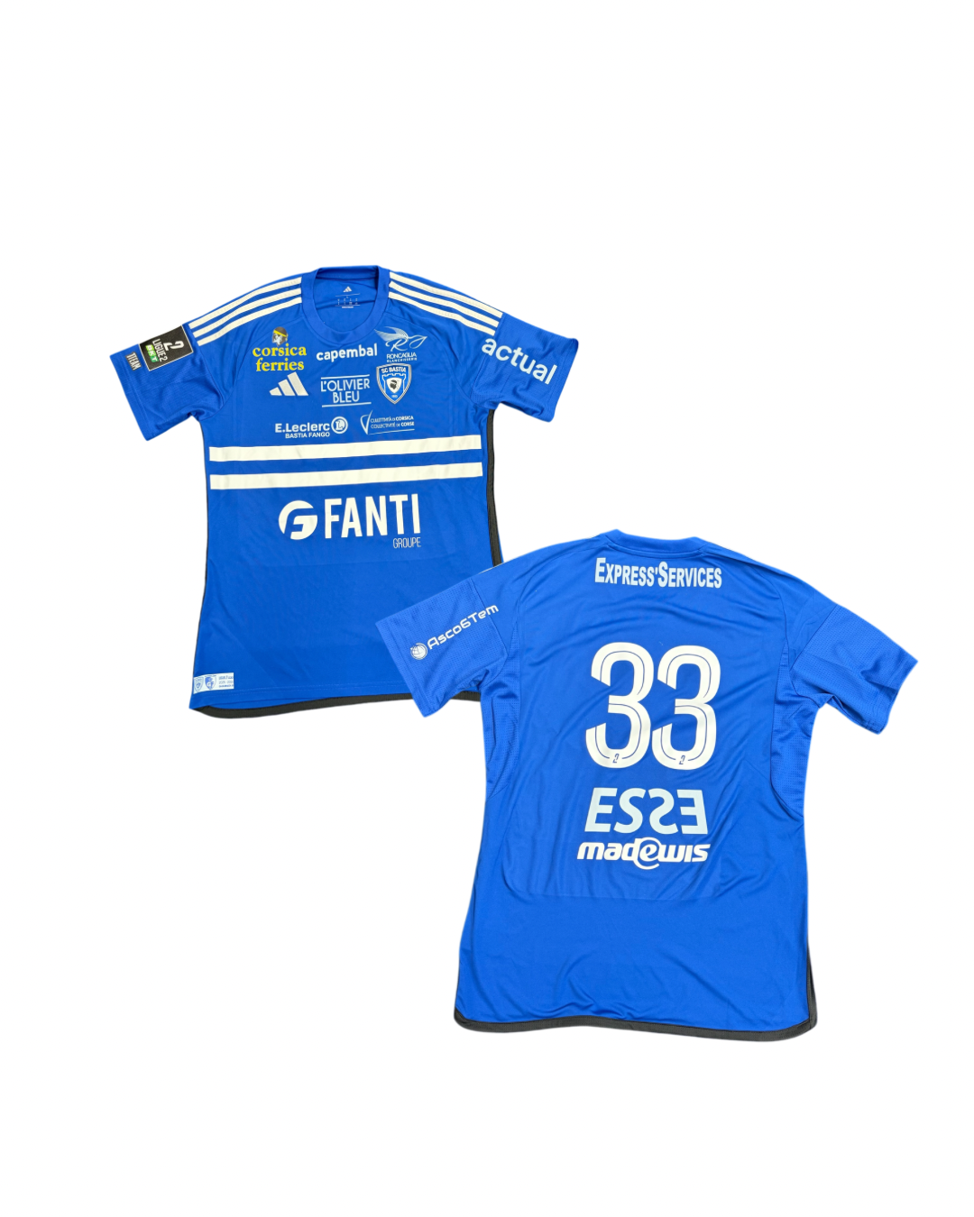 Maillot porté Bastia - Grenoble  / PETRIGNANI Matteu
