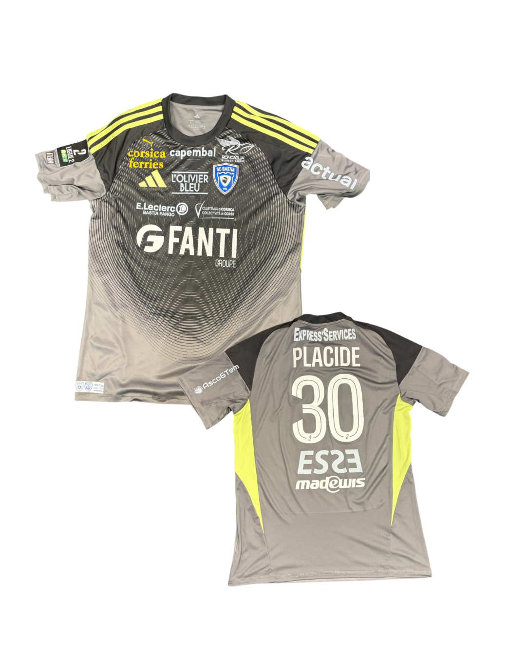 Maillot porté Bastia - Nancy / PLACIDE Johnny