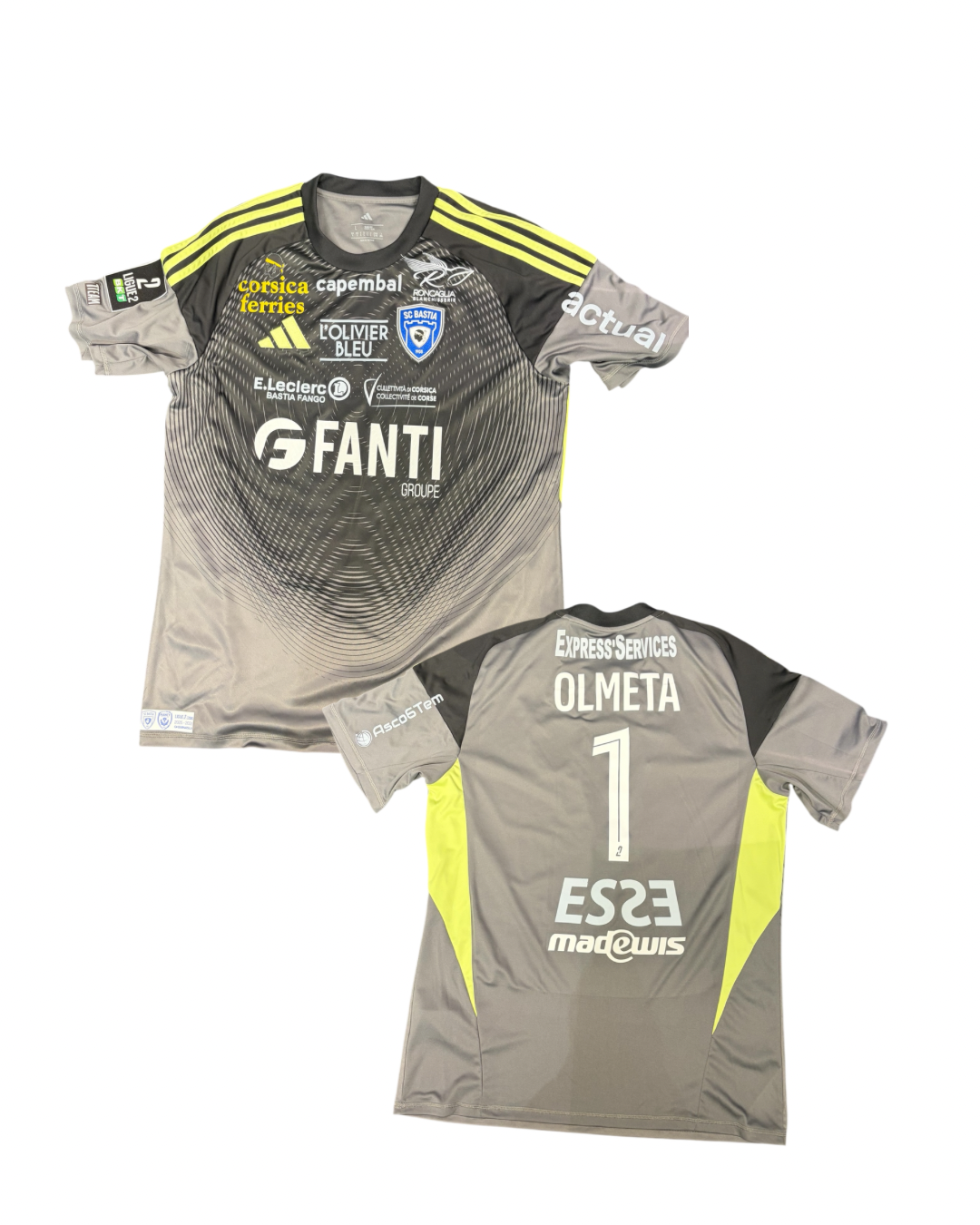 Maillot porté Bastia - Nancy / OLMETA Lisandru 2/2