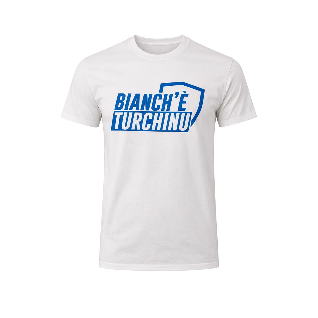 T shirt Bianch’è Turchinu - Blanc